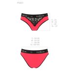 Трусики з широкою гумкою і мереживом Passion PS001 PANTIES red
