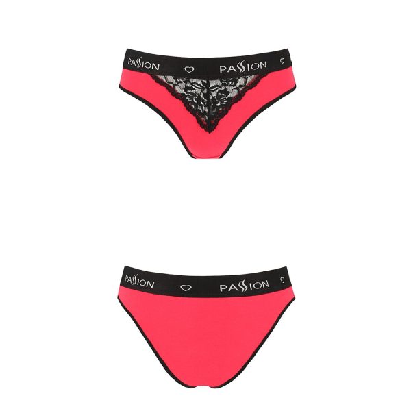 Трусики з широкою гумкою і мереживом Passion PS001 PANTIES red