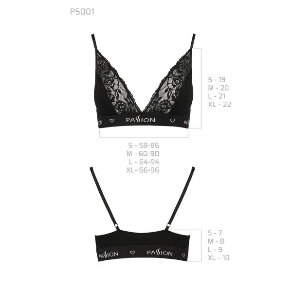 Еластичний топ з мереживом Passion PS001 TOP
