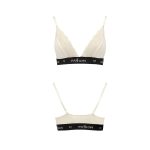 Еластичний топ з мереживом Passion PS001 TOP ecru