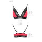 Еластичний топ з мереживом Passion PS001 TOP red