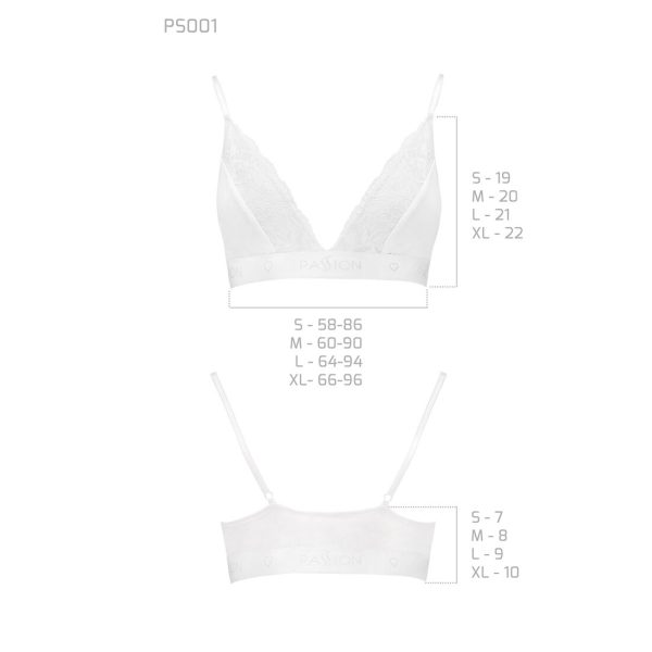 Еластичний топ з мереживом Passion PS001 TOP
