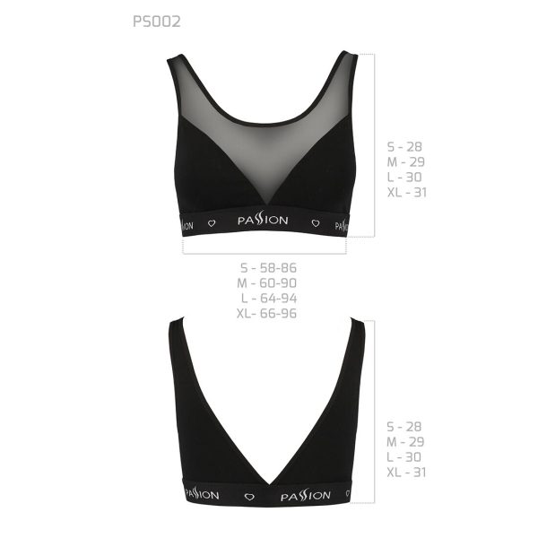 Топ з прозорою вставкою Passion PS002 TOP