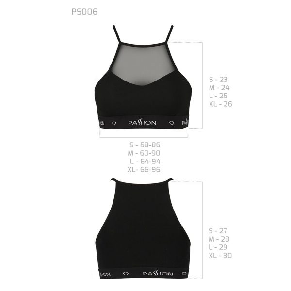 Спортивний топ з прозорою вставкою Passion PS006 TOP