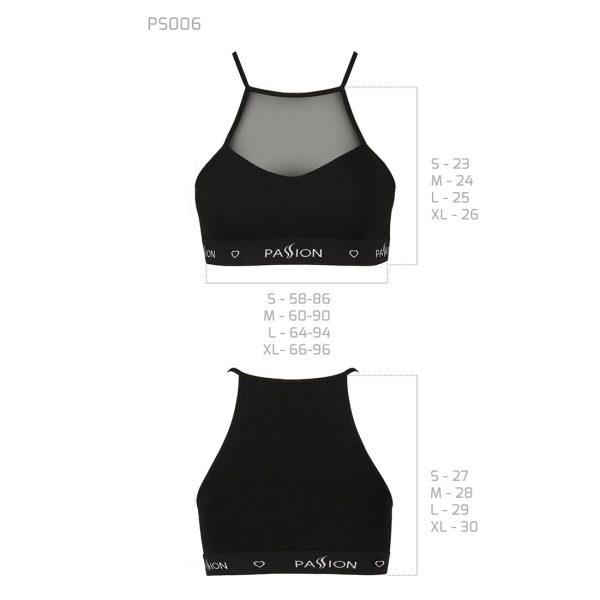 Спортивний топ з прозорою вставкою Passion PS006 TOP