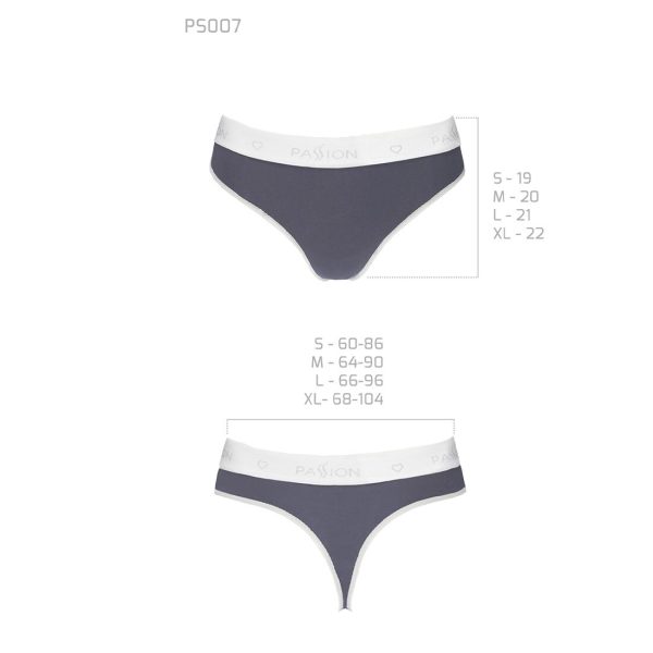 Спортивные трусики-стринги Passion PS007 PANTIES dark
