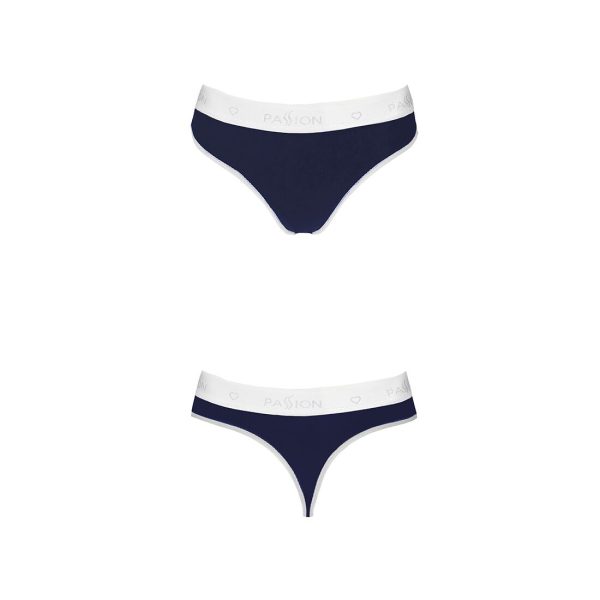 Спортивные трусики-стринги Passion PS007 PANTIES navy