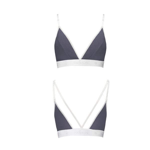 Спортивний топ з подвійними бретелями Passion PS007 TOP dark