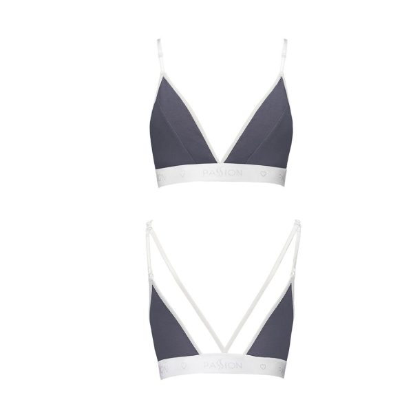 Спортивний топ з подвійними бретелями Passion PS007 TOP dark