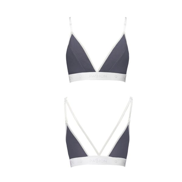 Спортивний топ з подвійними бретелями Passion PS007 TOP dark