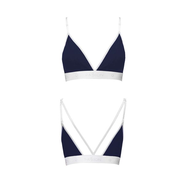 Спортивний топ з подвійними бретелями Passion PS007 TOP navy