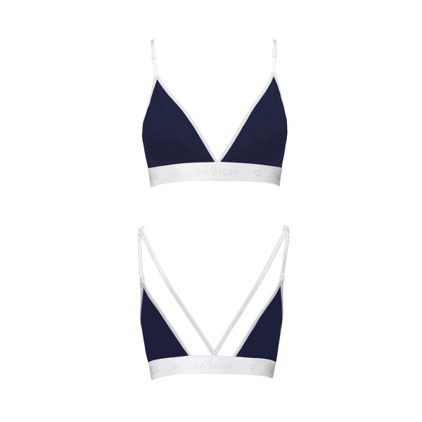Спортивний топ з подвійними бретелями Passion PS007 TOP navy