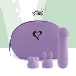 Мини-вибратор FeelzToys Mister Bunny с двумя насадками