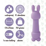 Мини-вибратор FeelzToys Mister Bunny с двумя насадками
