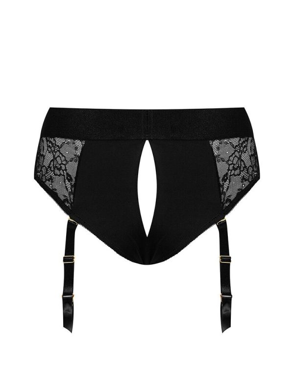 Мереживні труси для страпону з підв'язками для панчох Strap-On-Me DIVA HARNESS