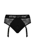 Мереживні труси для страпону з підв'язками для панчох Strap-On-Me DIVA HARNESS