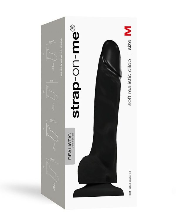 Реалистичный фаллоимитатор Strap-On- e SOFT REALISTIC DILDO - Size