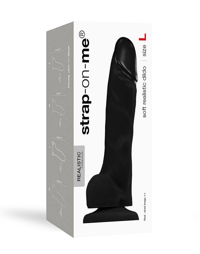 Реалистичный фаллоимитатор Strap-On-Me SOFT REA ISTIC DI DO - Size