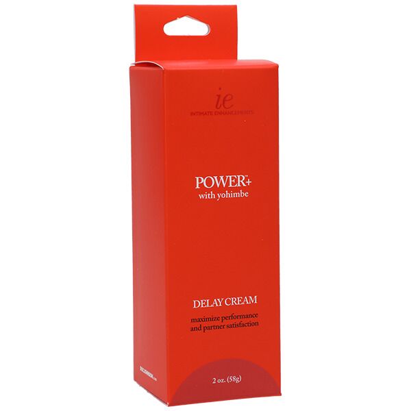 Мощный крем-пролонгатор Doc Johnson Power+with Yohimbe Delay Cream, экстракт Йохимбе, 56 г, коробка