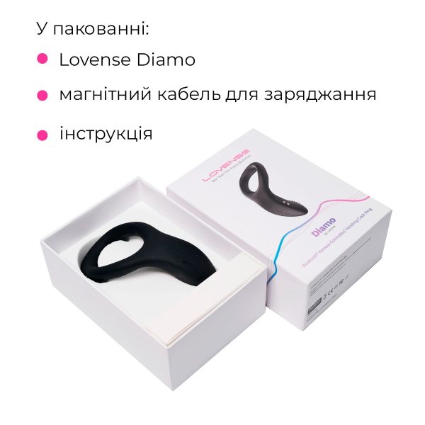 Смарт кольцо-насадка на член Lovense Diamo Cock Ring