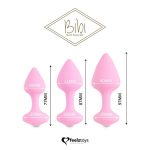 Набір силіконових анальних пробок FeelzToys - Bibi Butt Plug Set 3 pcs