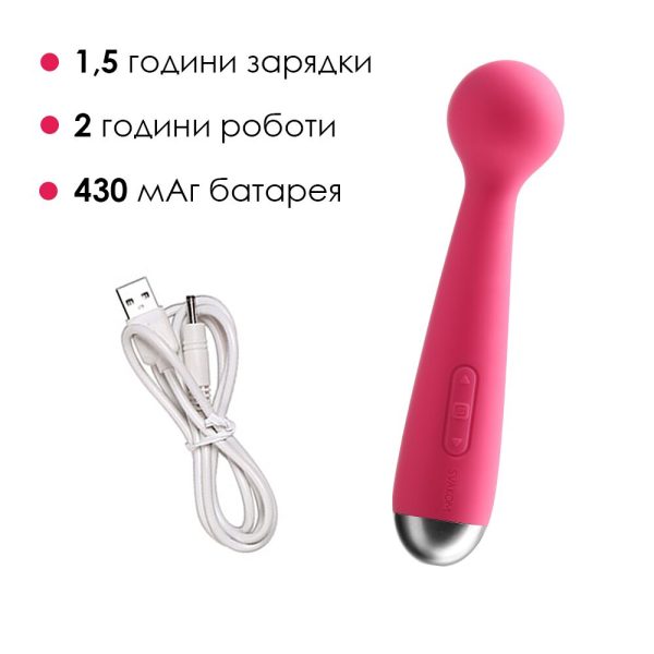 Вибромассажер с интеллектуальным режимом Svakom Mini Emma Plum