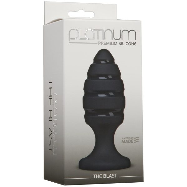 Анальний плаг зі спіральним каналом Doc Johnson Platinum Premium Silicone — The Blast —