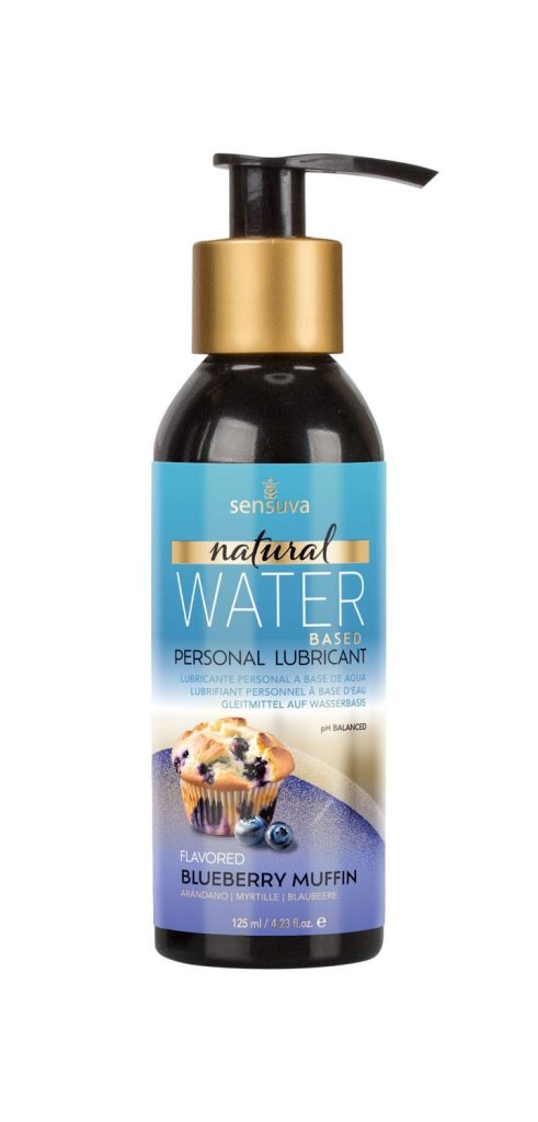 Змазка на водній основі Sensuva Natural Water-Based Blueberry Muffin 125мл без гліцерину і парабенів