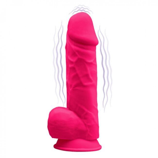 Фалоімітатор з вібрацією SilexD Norman Vibro (MODEL 1 size 8,5in), двошаровий, діаметр 5 см