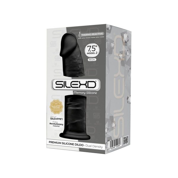 Фаллоимитатор SilexD Henry (MODEL 2 size 7,5in), двухслойный, силикон+Silexpan, диаметр 4,8см