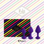 Набір силіконових анальних пробок FeelzToys - Bibi Butt Plug Set 3 pcs