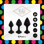 Набір силіконових анальних пробок FeelzToys - Bibi Butt Plug Set 3 pcs
