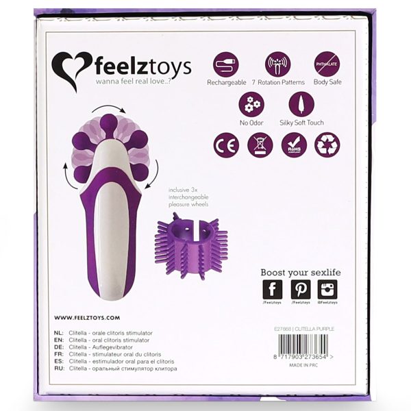 Стимулятор с имитацией оральных ласк FeelzToys - Clitella Oral Clitoral Stimulator