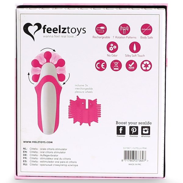 Стимулятор с имитацией оральных ласк FeelzToys - Clitella Oral Clitoral Stimulator