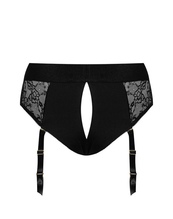Мереживні труси для страпону з підв'язками для панчох Strap-On-Me DIVA HARNESS