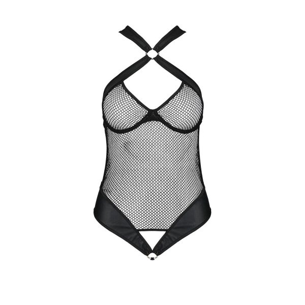 Сітчастий боді з халтером Passion Amanda Body XXL