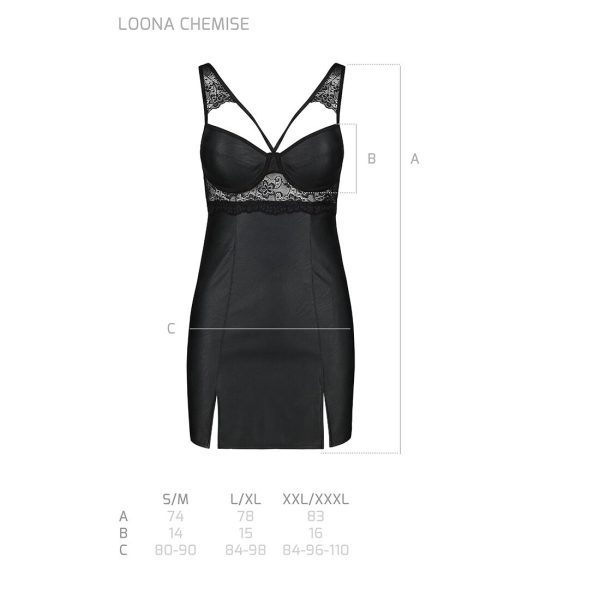 Бебі-дол з еко-шкіри та мережива Passion LOONA CHEMISE