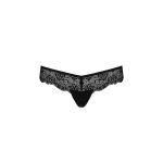 Мереживні трусики-танга з атласним бантиком Passion NAJA THONG XXL