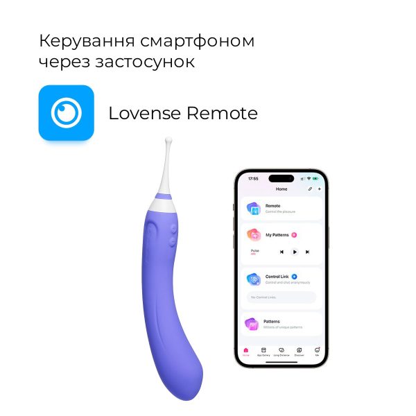Двусторонний смарт вибратор Lovense Hyphy