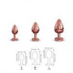 Металлическая анальная пробка с украшением в виде кристалла Dorcel - Diamond Plug