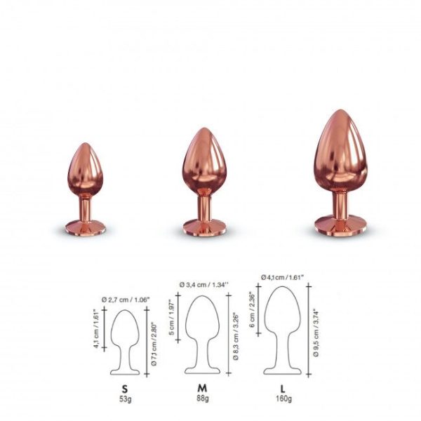 Металлическая анальная пробка с украшением в виде кристалла Dorcel - Diamond Plug