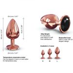 Металлическая анальная пробка с украшением в виде кристалла Dorcel - Diamond Plug