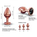 Металлическая анальная пробка с украшением в виде кристалла Dorcel - Diamond Plug