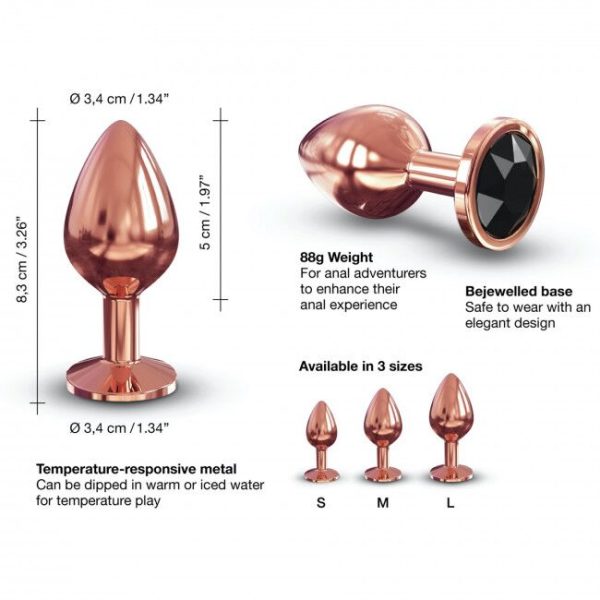 Металлическая анальная пробка с украшением в виде кристалла Dorcel - Diamond Plug