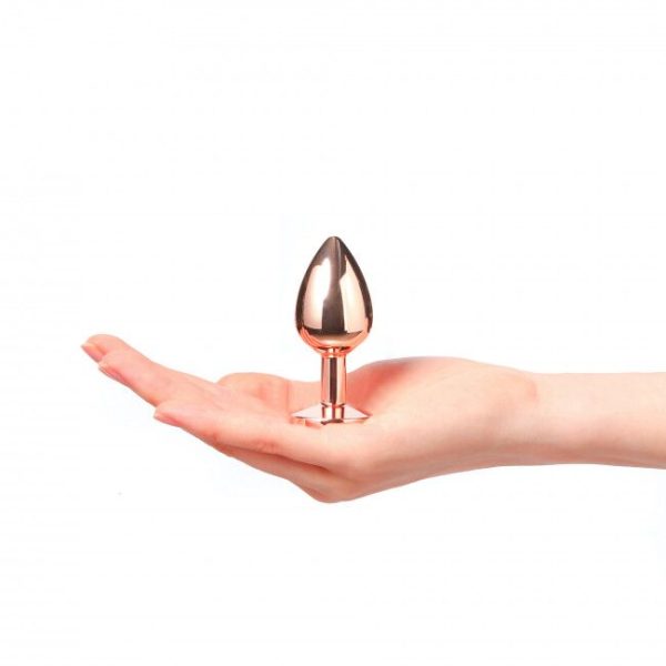 Металлическая анальная пробка с украшением в виде кристалла Dorcel - Diamond Plug Rose