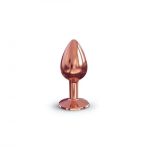Металлическая анальная пробка с украшением в виде кристалла Dorcel - Diamond Plug Rose
