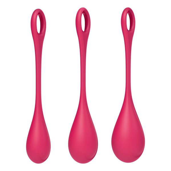 Набор йони бусин Satisfyer Yoni Power 1 диаметр 2-2,5-3см, вес 22-46-74гр