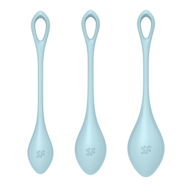Набір йоні намистин Satisfyer Yoni Power 2 Light диаметр 2-2,5-3см, вес 22-44-73гр