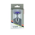 Металева анальна пробка Lux Active з трояндою - Rose Anal Plug - віброкуля в подарунок