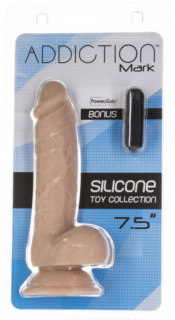 Реалистичный фаллоимитатор на присоске ADDICTION — Mark 7,5″ Dildo With Balls